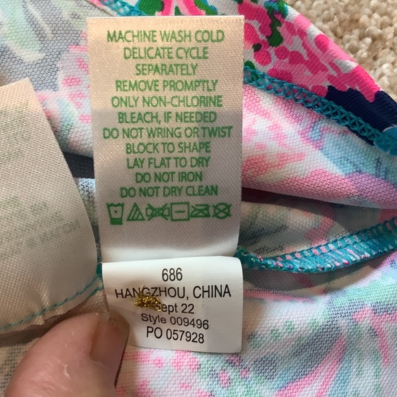 Lilly Pulitzer Solia UPF 50+ dress Oyster Bay Shroom with a view Size L NWOT - Picture 16 of 16